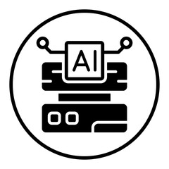 AI Data Vector Icon