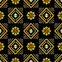 Abstract ethnic geometric pattern design for background or Wallpaper.
