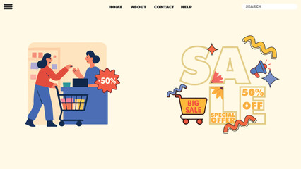 RETRO SPECIAL OFFER BANNER SALE VECTOR	