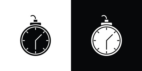 Deadline icon simple illustration in flat design © Xevier