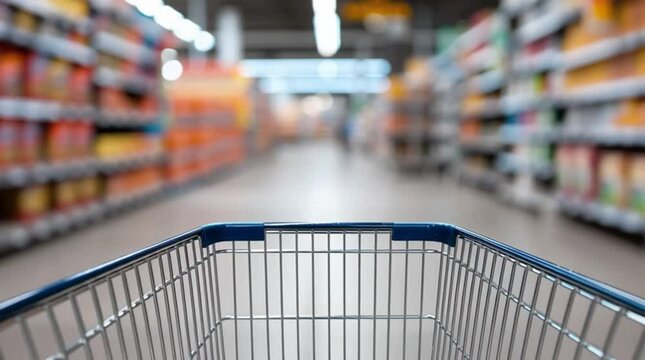 shopping cart, AI generated video