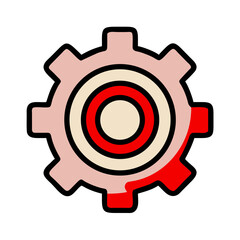 Gear Vector Icon Editable Illustration
