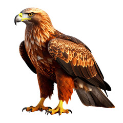 Obraz premium 3D eagle icon isolated on transparent background. PNG