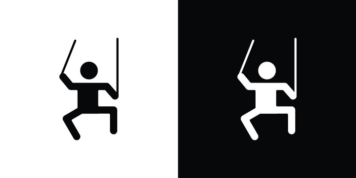 Puppet icon simple illustration in flat design