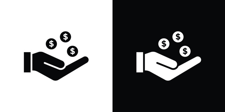 Revenue icon simple illustration in flat design