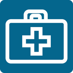 Fototapeta premium A high-resolution icon sheet featuring a collection of medical and healthcare symbols in minimalist lineart style
