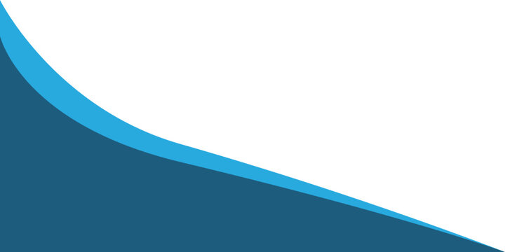 Simple vector for blue corner shape