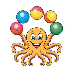 Set of Funny Cartoon Monsters with Different Shapes and Colors
