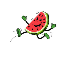 Fresh Watermelon Slice Vector Art for Summer and Fruit Designs

