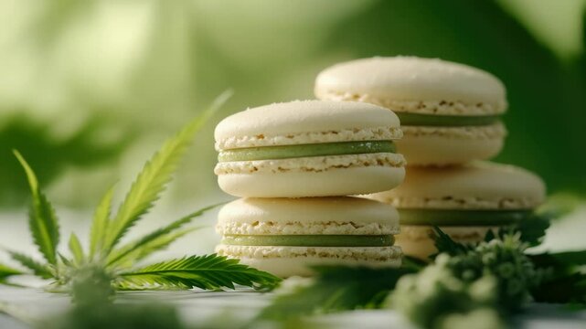 A stack of freshly made cannabis cookies, featuring a mix of flavors and textures that offer an enjoyable edible experience.