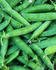 a green peas close up	