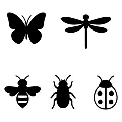 A collection of vector butterfly designs and colorful insect illustrations