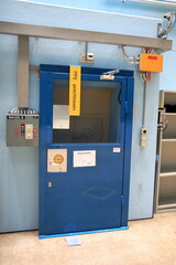 Radiation safety door at neutron research facility