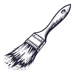 Grainy black thick swirled brush stroke with spray texture. Abstract vector stipple background with curly brush stroke.