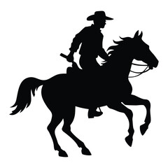 Vibrant black silhouette of a surfer riding a wave, perfect for beach, ocean, or sports-themed artwork.