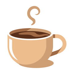 Obraz premium Coffee culture mug vector illustration