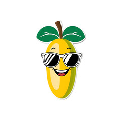 Cute and Hilarious Cartoon Fruit Character in Bright Colors

