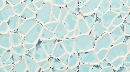 Obraz premium Abstract ice cracked texture repeating background in blue and white color scheme.