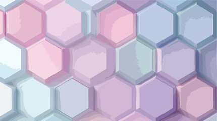 Pastel colored hexagon background vector illustration design for modern abstract creative visuals.