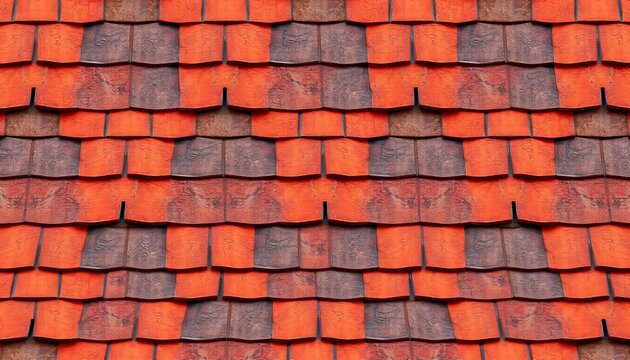 Seamless architectural texture background featuring repeating brick and roof tile hatch pattern, vector, masonry