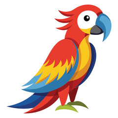 Naklejka premium Macaw Parrot Graphics