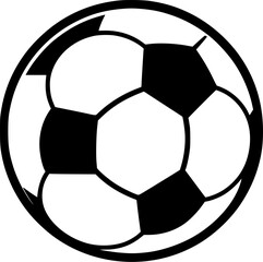 Football | Minimalist and Simple Silhouette - Vector illustration
