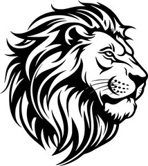 Lion | Minimalist and Simple Silhouette - Vector illustration