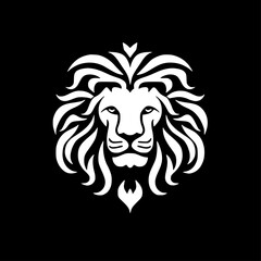 Obraz premium Lion | Minimalist and Simple Silhouette - Vector illustration