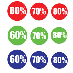 Set of Discount Labels – Vector Sale Tags and Promotional Badges for Marketing and eCommerce