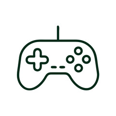 Obraz premium Simple outline of a gaming controller in minimalist style 
