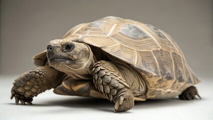 Gopher Tortoise on studio background