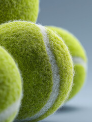 tennis ball close up textured