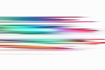 holographic speed light streak wave on black background,colorful light trails in the dark, neon motion blur effect,glowing speed lines
