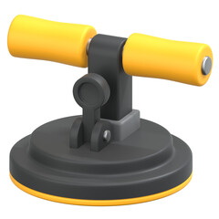 Sit up tool 3D Icon Illustration. Low Poly Style