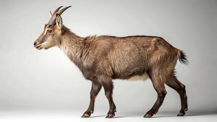 Goral on studio background