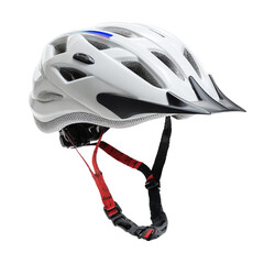 White bicycle helmet for cycling safety gear and accessories for outdoor sports protection gear equipment