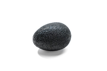 Textured black egg-shaped grip. Egg-shaped textured hand exerciser in black. Ideal for grip strength and stress relief routines.