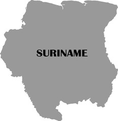 Obraz premium Suriname Map with National Flag Design – Vector Illustration