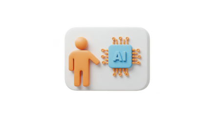 3D Rendering AI Artificial Intelligence CPU and Modern Technology