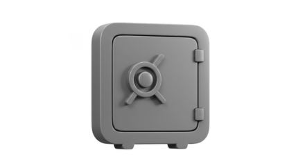 3D Safe Security Finance Bank Deposit Wealth Isometric Illustration