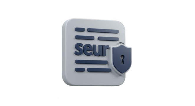 3D Security Document Shield Protection Ensure Data Safety Lock