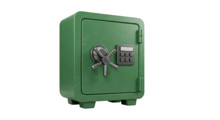 3D Safe Money Security Lock Illustration Banking Treasure Vault