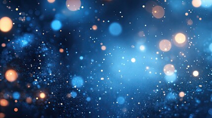 Obraz premium Abstract nature background featuring water splashes on blue with bokeh effects for design inspiration 