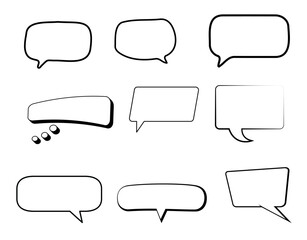 Fototapeta premium A message bubble shape symbolizes communication, chat, and conversation — perfect for apps, icons, and digital design.