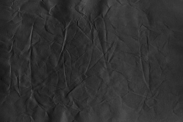 Black Textured Ragged Crumpled Paper Background