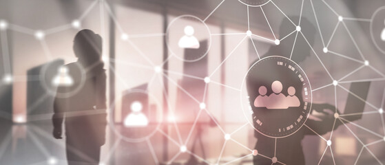 Human resource management. HR recruitment. Employee support concept