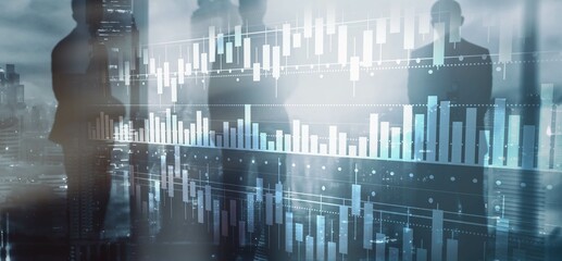 Business Charts. Statistics of business concept. Finance chart. Financial planning