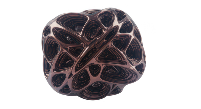 Abstract 3D Sphere Transparent Background Render Geometric Design Art