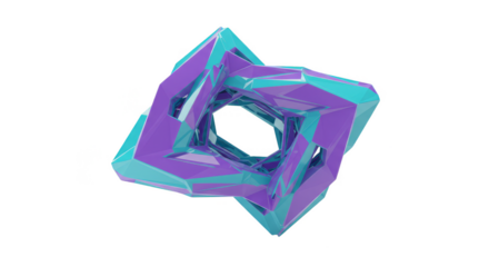 Abstract Geometric 3D Rendered Shape Background Design Modern Art