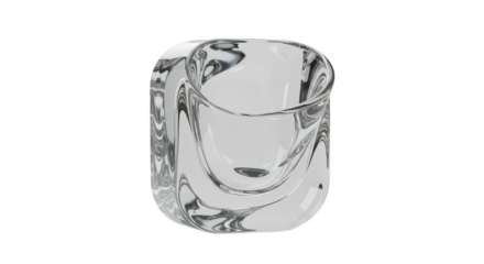 Abstract Geometric Cube Shape Transparent Background 3D Render Pattern